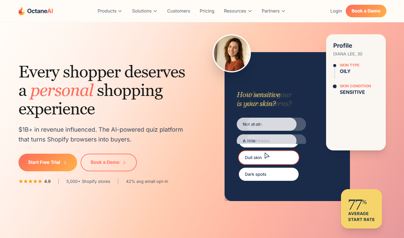 Octane AI screenshot
